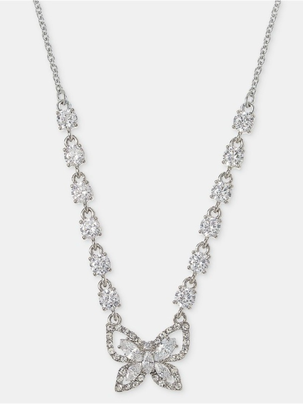 NWT! Marchesa Cubic Zirconia Butterfly Necklace